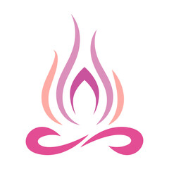 Best Yoga icon Logo design