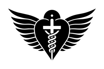 healthcare-vector-logo illustration  - obrazy, fototapety, plakaty
