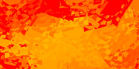 Light Orange vector texture with random triangles.