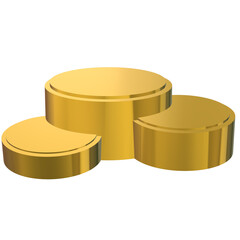 elegant gold texture podium