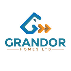Grandor Logo Design , With GH Symble , Vector Design 