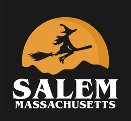 salem massachusetts with halloween ornaments and magic