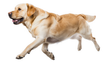 Labrador retriever smiling jumping running. gold yellow dog breed.