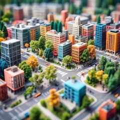 Model, Society, Architecture, City, Buildings, Colorful 