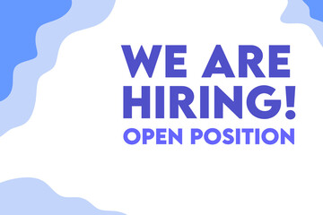 We are hiring, we need job candidates