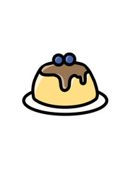 pudding cake with chocolate