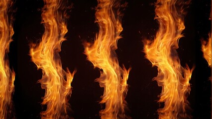 burning fire abstract fire on black background