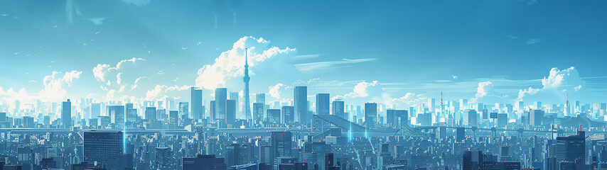 Modern Tokyo Skyline in Daylight