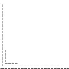 Fototapeta premium Dash Line Corner