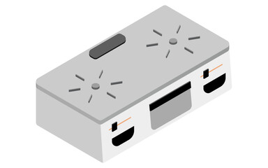 Appliances: two gas stoves, isometric illustration
