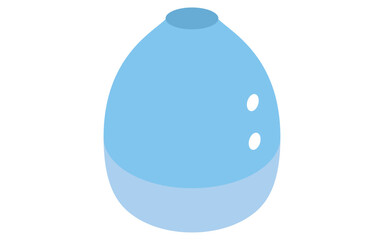 White appliances: humidifier, isometric illustrations