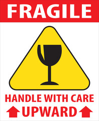 Fragile handle with care sign.eps