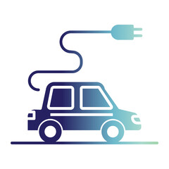Global warming icon on flat gradient style. The environment icon on flat gradient style