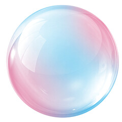 sphere bubble. water drop isolated on white background
