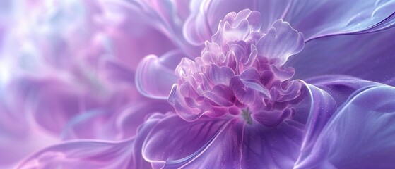 Lavender Bliss: Close-up of a lavender blossom, embraced by a blissful blur of surrounding petals.