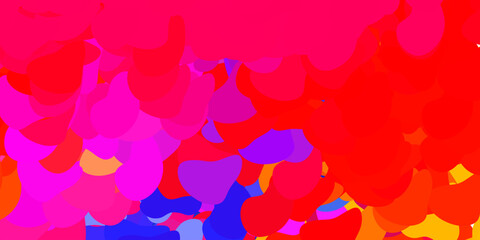 Light multicolor vector pattern with abstract shapes.