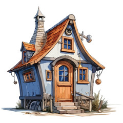 wooden house with wooden roof