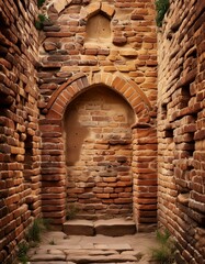 brick wall with window