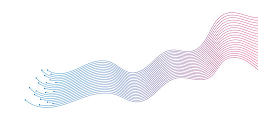 abstract wavy lines background element. Suitable for AI, tech, network, science, digital technology theme