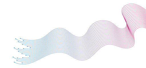 abstract wavy lines background element. Suitable for AI, tech, network, science, digital technology theme