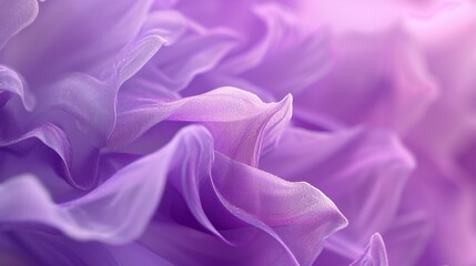 Obraz premium The fluid, wavy movement of lavender conjures images of drifting through a peaceful meadow, carried by gentle breezes.