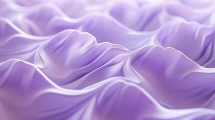 Obraz premium Tranquil Lavender Waves: Extreme macro shot highlights the wavy nature of a lavender bloom, evoking serenity.