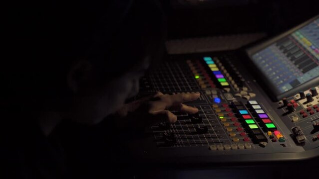 Live Concert Technical Crew Staff behind the stage