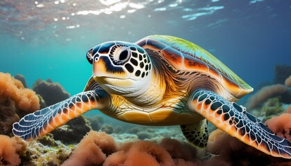 majestic sea turtle