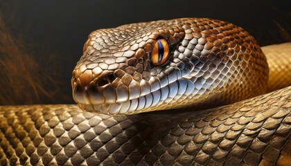 close shot of a snake
