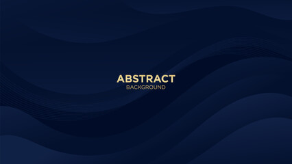 Create stunning visuals with the elegant dark blue abstract gradient wave background. Suitable for websites, social media, advertising, and presentations