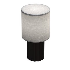 table lamp isolated on white background, room lamp, 3D illustration, cg render