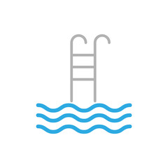 Pool glyph color icon