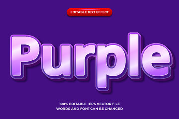 Obraz premium Text effects Purple