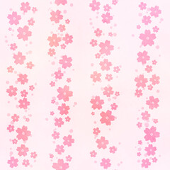 水彩タッチの桜の背景素材