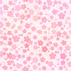水彩タッチの桜の背景素材