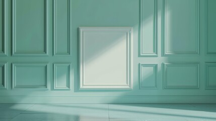 The blank frame in the green room