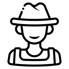 male farmer icon