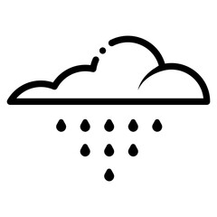 raining cloud icon