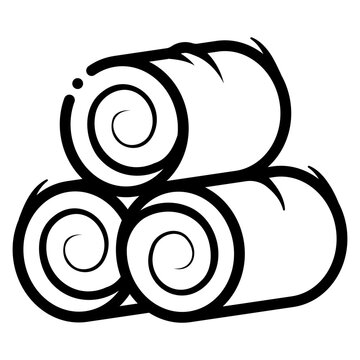 recommend clip art: round hay bales icon