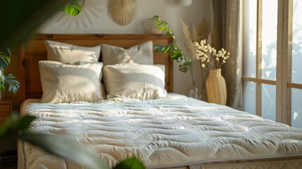 mattress is a luxury hybrid mattress made with 100% organic cotton and wool