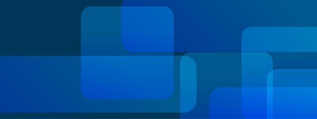 Abstract blue geometric shape banner background. Modern geometric overlap layers effect. Minimal geometric modern futuristic concept background. Cover, banner, business, presentation