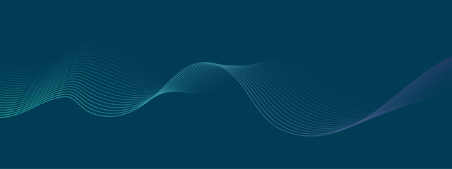 Abstract technology particles gradient flowing dynamic wave lines background. Futuristic technology concept. Vector illustration