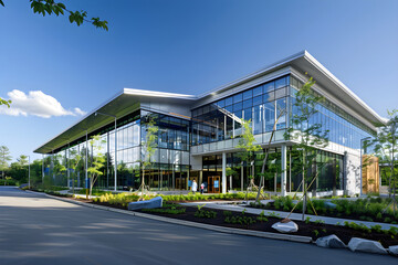 Fototapeta na wymiar Innovative Healthcare and Patient Care in Vermont - A Modern Medical Facility