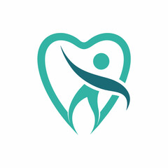 Simple and modern dental Care logo vector icon illustration.
