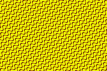 Curvy lines or grid abstract background vector design with yellow color 