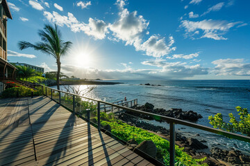 Obraz premium beach with trees
