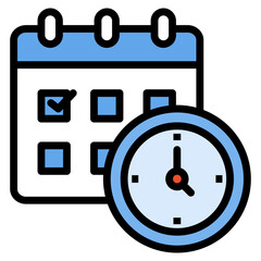 Schedule Optimization  Icon Element For Design