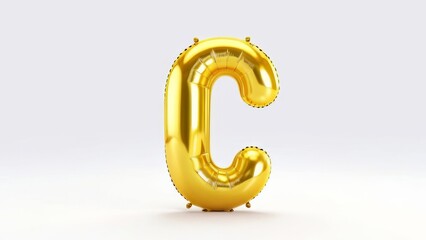 Font realistic 3d design. Complete alphabet c. single icon, Collection Glossy letters in cartoon style. Fonts voluminous inflated from balloon. background full white