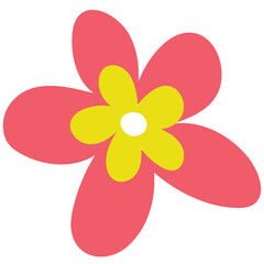 Flat design Tropical flower