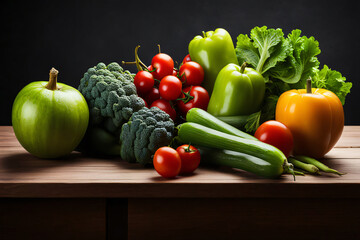 Fresh fruits and vegetables for the background, different fruits and vegetables for eating healthy